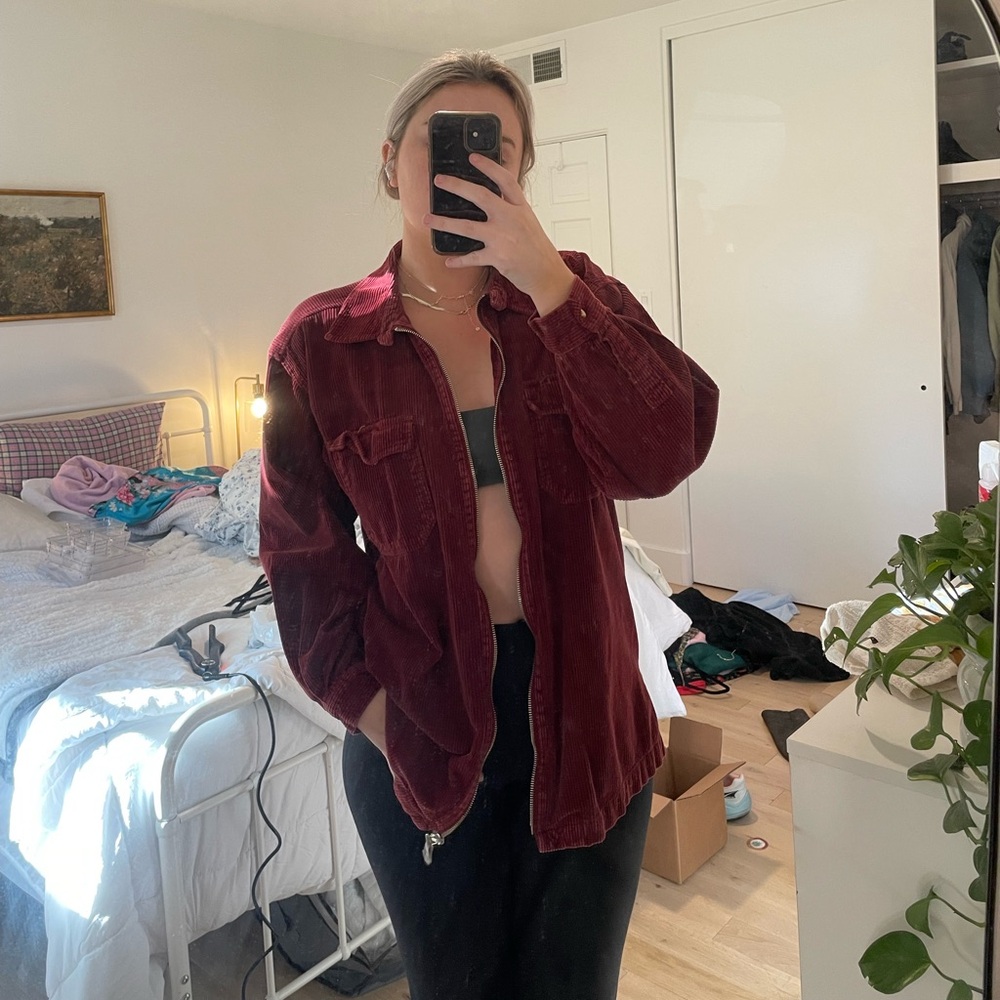 Vintage red corduroy jacket